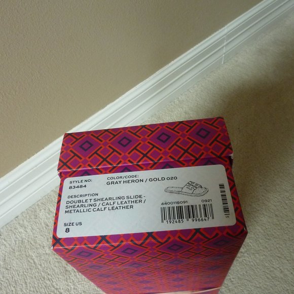 Tory Burch Shoes Tory Burch Double T Genuine Shearling Sport Slide